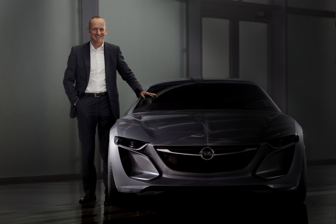 O novo carro mostra o futuro do design da Opel