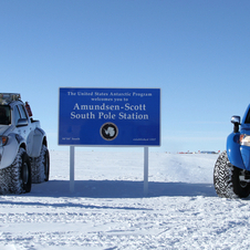 Os Toyota Hilux percorreram 70,000km na Antártida