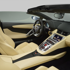 Interior do Lamborghini Aventador Roadster