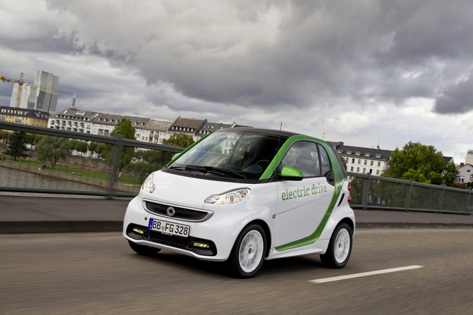 O fortwo electric estará disponível nas versões coupé e cabriolet