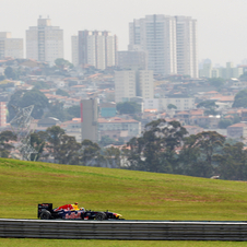 Vettel breaks record with pole in Brazil