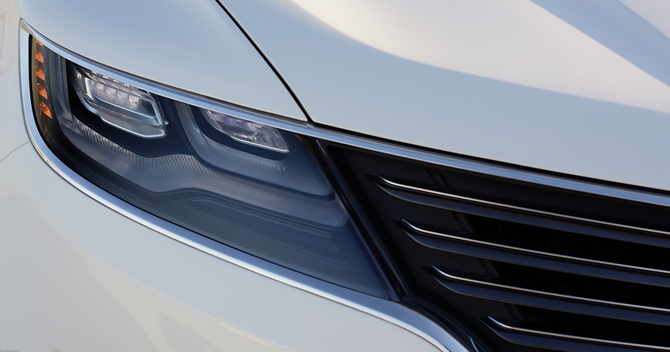 Exterior detail from the Lincoln MKC