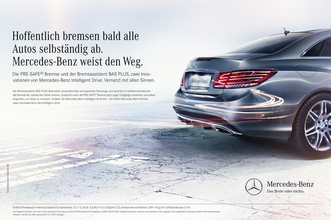 Mercedes-Benz startet Kampagne zu vernetzten Sicherheitstechnologien: „Vernetzt mit allen Sinnen“