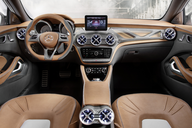 The interior is made from aluminum and leather