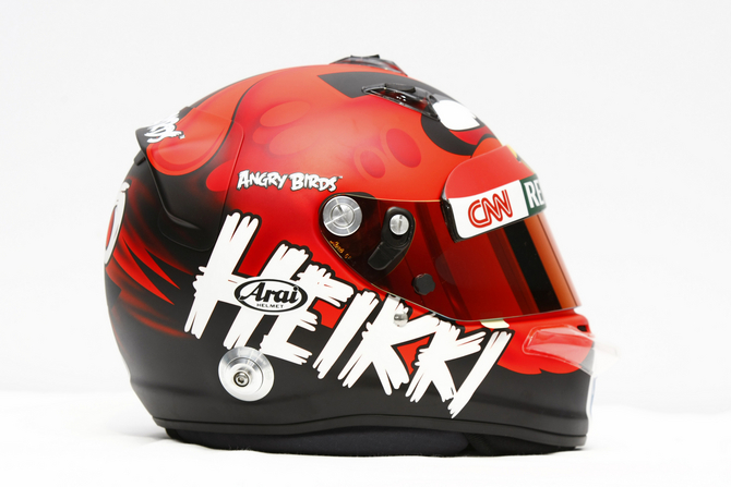 Heikki Kovalainen Will Run Angry Birds Helmet as Part of Sponsorship Deal