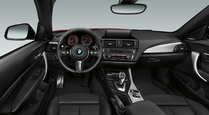 The interior is shared with the 1 Series