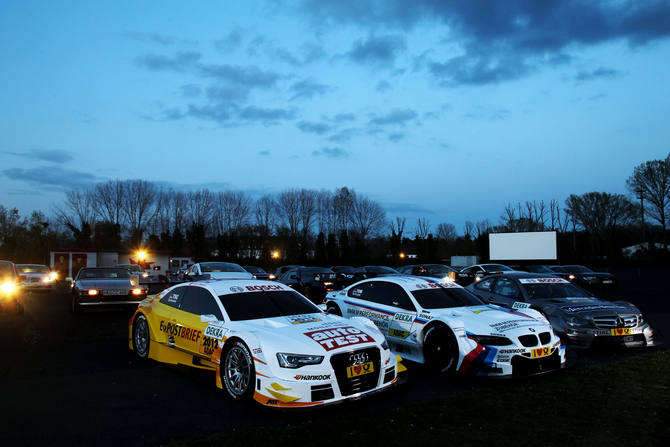 All three new DTM cars sitting together