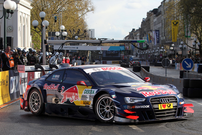 Ekstrom driving the new A5 DTM in Ingolstadt