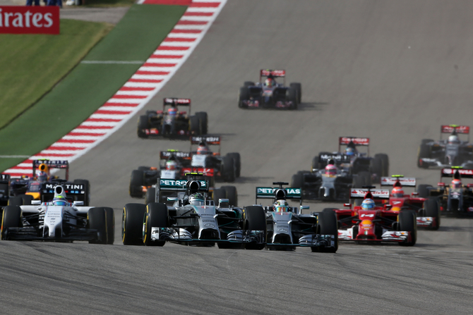 Daniel Ricciardo completed the podium in Austin beating the two Williams