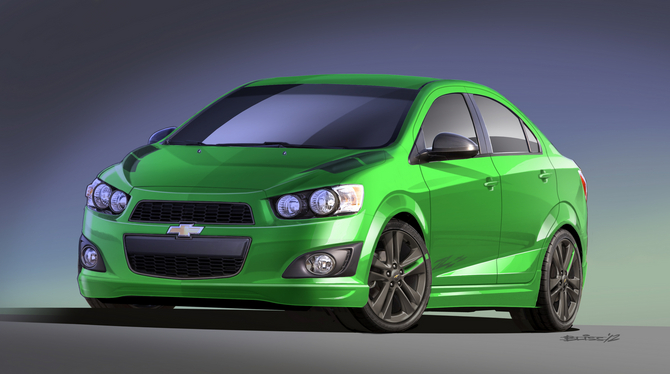 The Sonic Z-Spec 1 is available now at Chevy dealers from the parts catalog