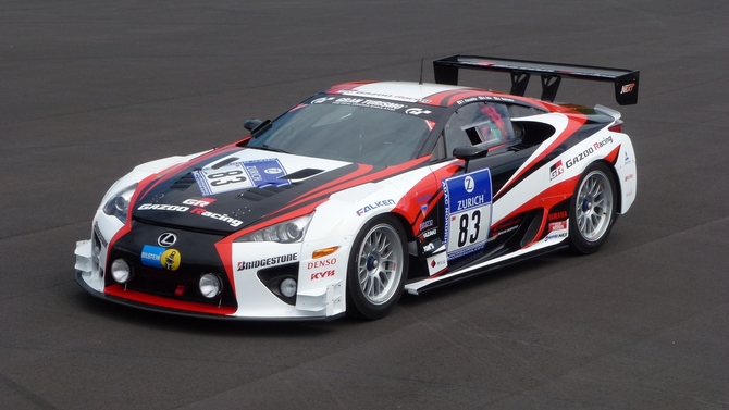 The GRMN LFA also competed in the 24 Hours of the Nurburgring this year