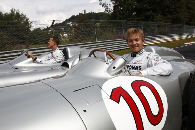 Rosberg and Schumacher also did demonstrations last year at the Nordschleife