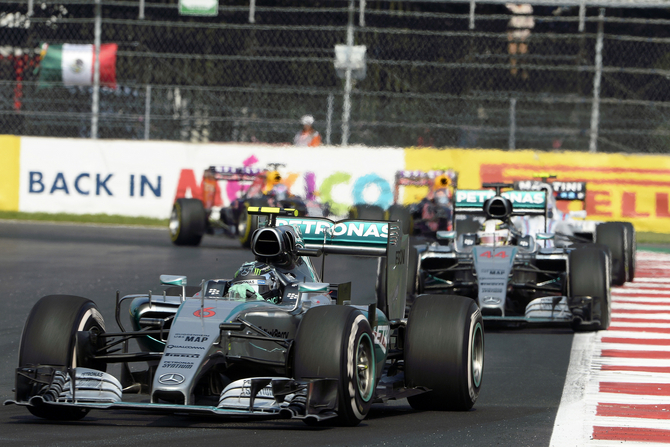 Starting from pole position Rosberg remained in the lead throughout the race