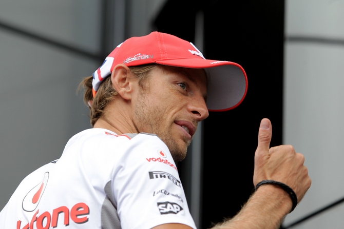 Jenson Button estabeleceu a volta mais rápida logo nos primeiros 20 minutos da sessão