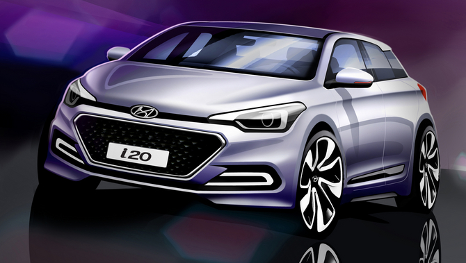 Der neue Hyundai i20 steht vor seiner Weltpremiere