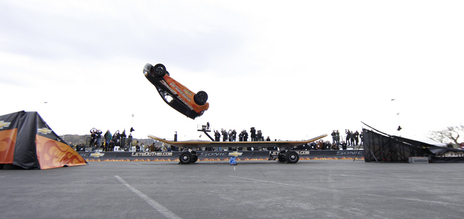 Skater Rob Dyrdek Kick Flips Chevy Sonic