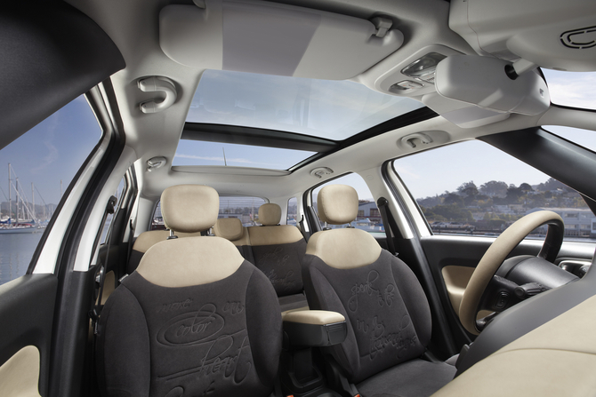 A huge dual-pane sunroof is also available