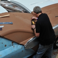 Jaguar has master artisans who sculpt the clay