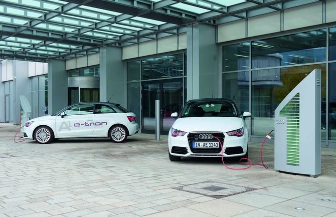 Audi Testing A1 e-tron in Munich