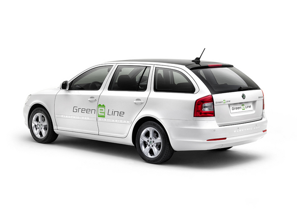 Electric Skoda Octavia Green E Line Testing in Czech Republic