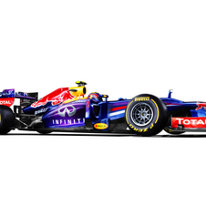 The RB9 gets a new livery for 2013