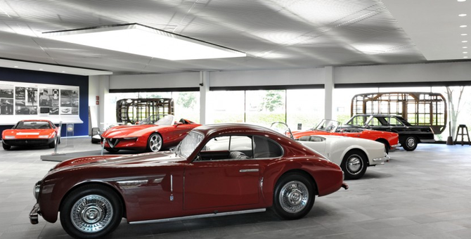 The studio has close relationships with Alfa Romeo, Maserati and Ferrari