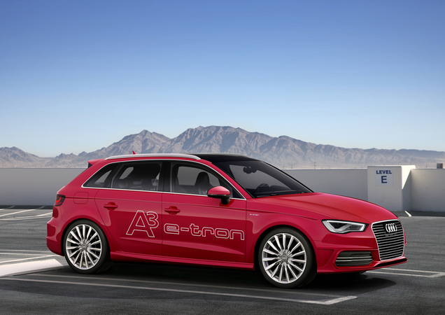 O Audi A3 e-tron pode ser conduzido em três modos diferentes: com motor a combustão, elétrico e híbrido