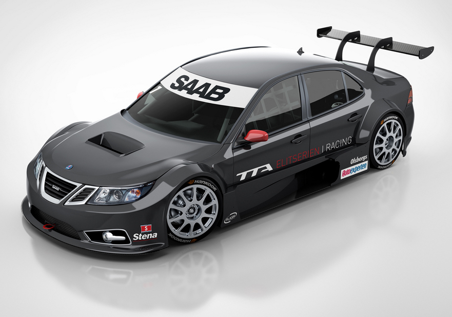 Saab Touring Car Takes to the Track for Testing