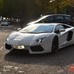 Lamborghini Aventador on the road