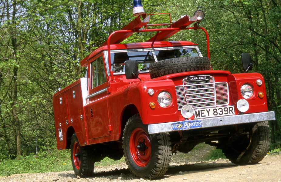 Land Rover Series III 109 Truck Cab Fire