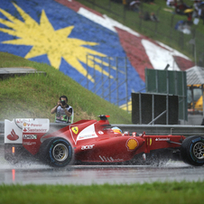 Alonso takes win in wet race in Sepang