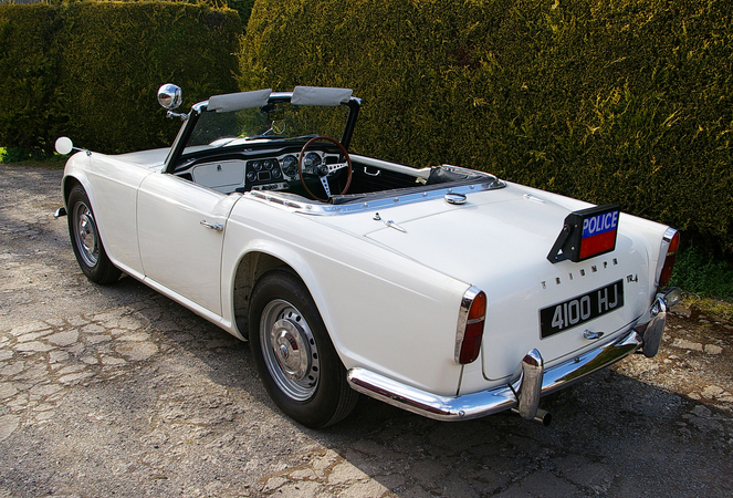 Triumph TR4 Police Car