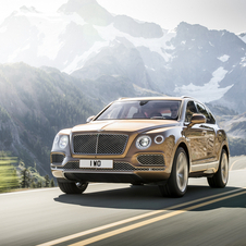 Bentley redesigned the bi-turbo W12 petrol engine with 608hp and 900Nm for the Bentayga