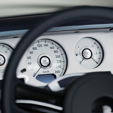 Detalhe do interior do Phantom Drophead Coupe inspirado na Art Deco