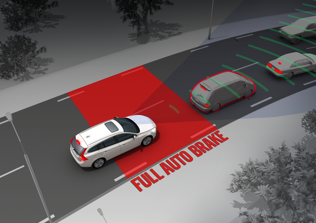 Colission detection with automatic braking was also found to help safety. 