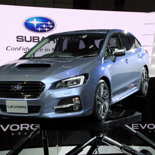 The car shows the shape of Subaru's future wagons